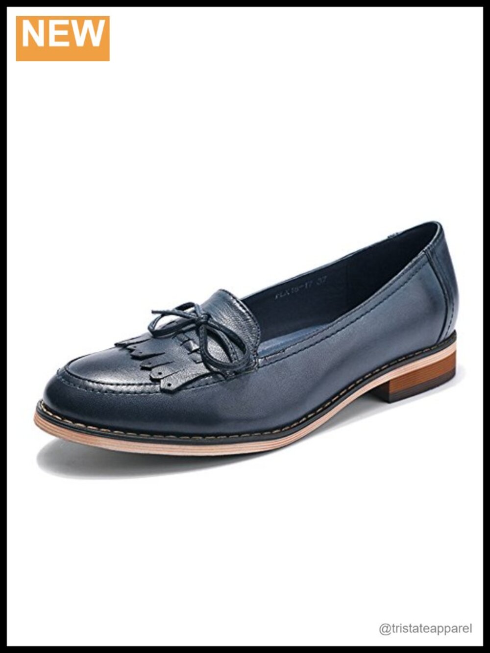 Handmade Leather Tassel Loafers Slip on Flat Office Work Shoes